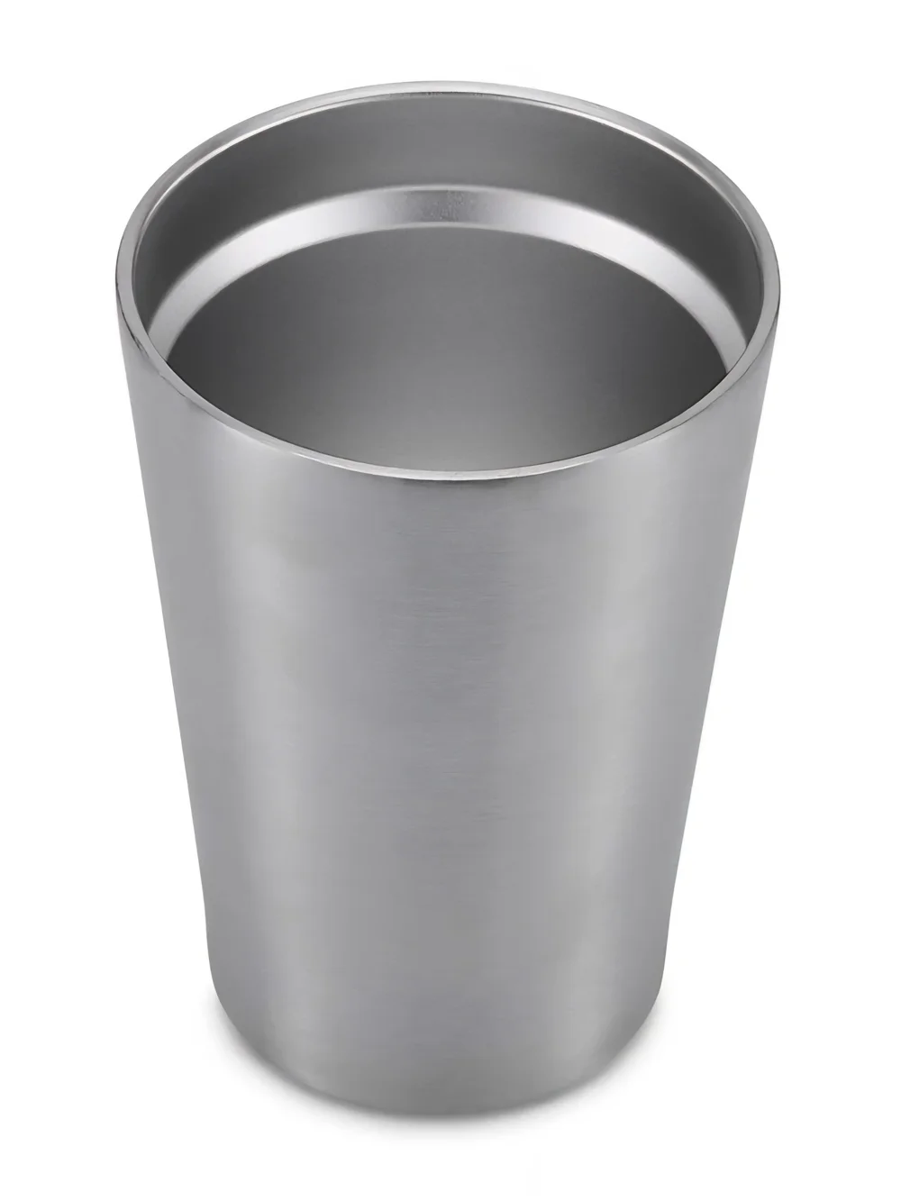 Stainless Steel Silver Travel Tumbler with Clear Lid